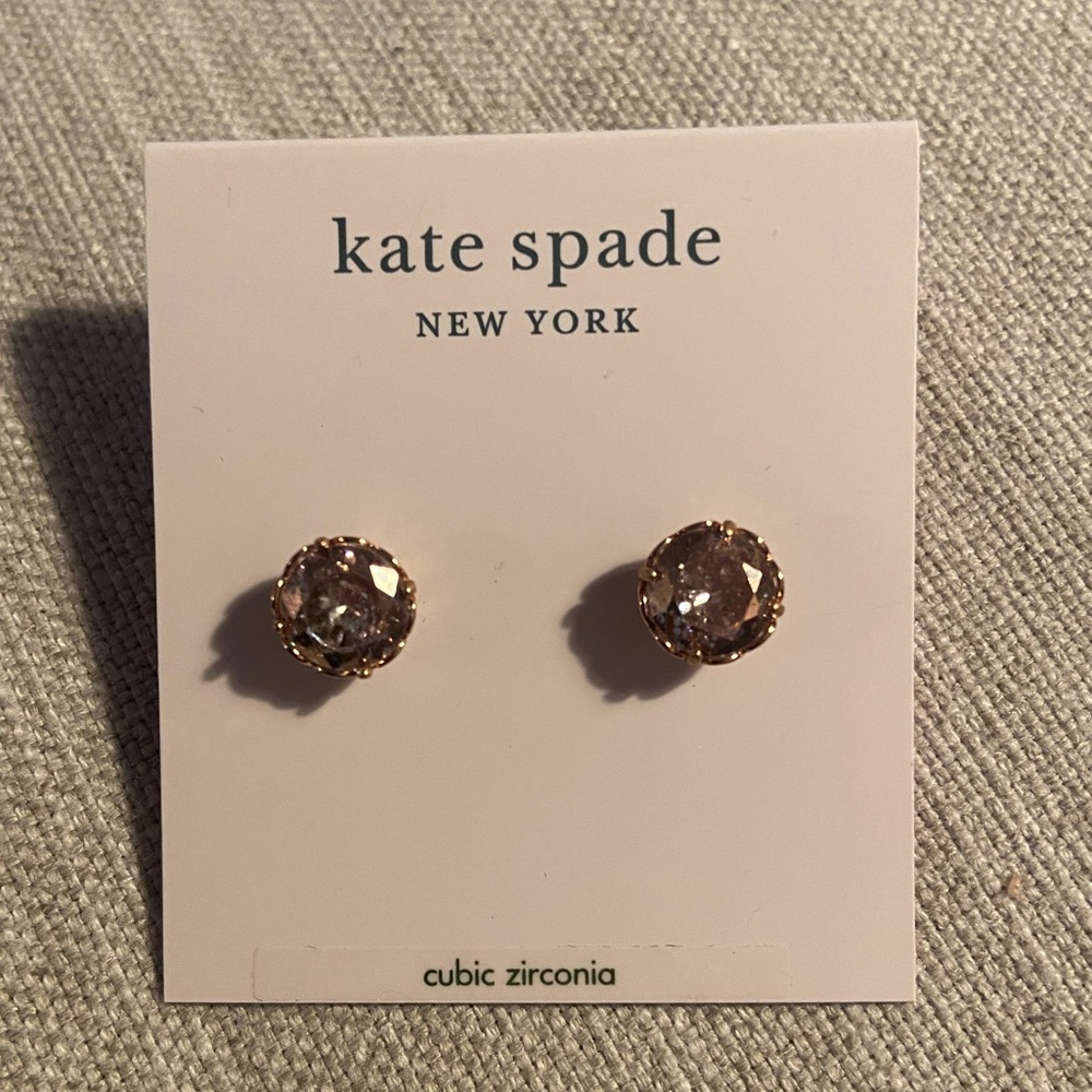 Kate spade rosepatina cubic zirconia studs - gold tone
